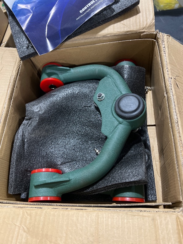 Photo 1 of Front Upper Control Arms for 2005-2021 Frontier, 2005-2015 Xterra, 2-4" Lift Suspension Tubular Arms with Ball Joint, Replacement OEM Factory Suspension Arms, Wrinkle Green