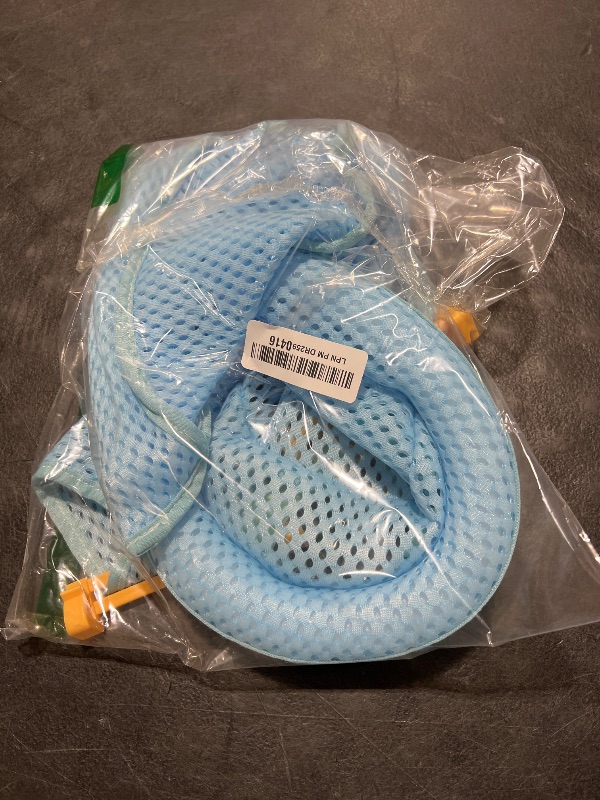 Photo 1 of Bath Seat for Baby, Infant Bathing Seat Support Mat, Adjustable Comfortable Non-Slip Baby Shower Net Bathtub Sit Up Mesh, Bath Tub Baby Bath Cushion for Newborn - Blue (No Bathtub)