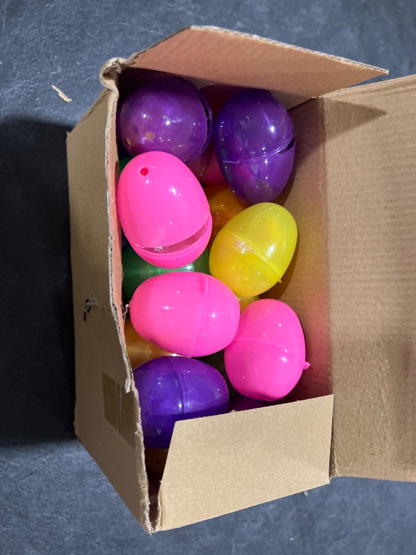 Photo 1 of 24 Pack Prefilled Easter Eggs with Bunny Mochi, Easter Basket Essential Stuffers Easter Egg Fillers 24 Different Squishies Toys Stress Relief Fidget Toys for Toddlers Kids Easter Hunt Party Favor Gift