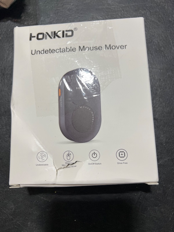 Photo 1 of HONKID Undetectable Mouse Jiggler - Auto Mover with On/Off Switch & USB Port, No Software Needed, Prevent Sleep/Lock for Home Office & PC/Mac/Desktop (Blue Black), Perfect for Gifts/Remote Work