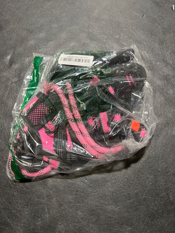 Photo 1 of NESTROAD No Pull Dog Harness,Adjustable Oxford Dog Vest Harness with Leash,Reflective No-Choke Pet Harness with Easy Control Soft Handle for Small Medium Dogs(Medium,Fuchsia Pink)