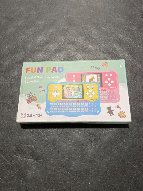 Photo 1 of LUHYAUAN Kids Tablet/Baby Learning Pad with 102 Activities/Toddler Tablet with ABC Alphabet/Music/Math Interactive Educational Electronic Toys Gifts Handheld Game for Preschool Boys Girls Ages 3-12