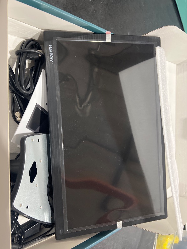 Photo 1 of Haiway 15.6 inch Small Computer Monitor, High Resolution 1920x1080P Small hdmi Monitor with HDMI/VGA/BNC/AV/USB Port for PC, Laptop, CCTV Security Monitors with Remote Control, Built-in Speakers