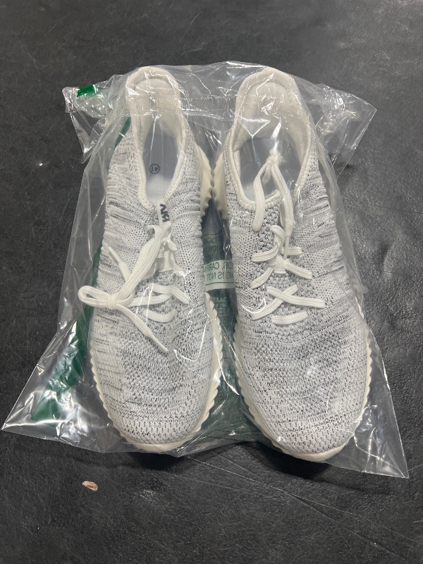 Photo 1 of Akk Walking Shoes Women Tennis Slip On Memory Foam Lightweight Casual Sneakers for Gym Workout Travel Mixgrey Size 9