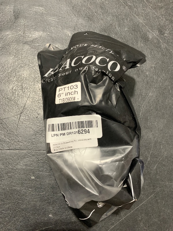Photo 1 of PEACOCO Drawstring Ponytails Ponytail Extension for Black Women, 6 Inch Curly Drawstring Ponytail Synthetic Hairpieces Short Afro Puff Ponytail Extensions with 2 Clips