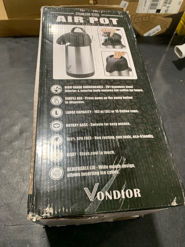 Photo 1 of Coffee Carafe for Keeping Hot - 102oz/3L Airpot Coffee Dispenser with Pump - Insulated Stainless Steel Hot Beverage Dispenser for Parties - Thermos for Hot Drinks Water Tea Chocolate