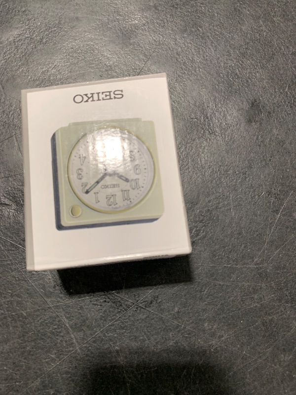 Photo 1 of Seiko Fuji II Bedroom Alarm Clock, Pearl White