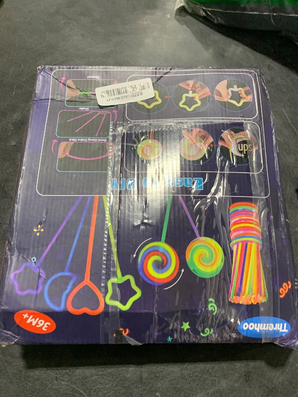 Photo 1 of 156PCS Glow in the Dark Party Supplies for Kids 4-8 8-12, Glow Stick Bulk Party Pack, LED Light Up Glasses Finger Lights Headbands Wand, Neon Birthday Decorations Classroom Prizes Goody Bags Stuffers