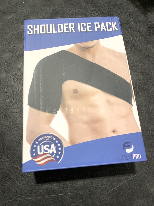 Photo 1 of Fittest Pro Shoulder Ice Pack Wrap, HSA or FSA Eligible, Reusable Cold Therapy Wrap for Tendonitis, Swelling, Rotator Cuff, and Recovery