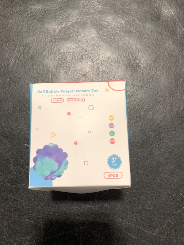 Photo 1 of Pop Fidget Toys Its Ball Toy 4 PCS 3D Stress Balls It Pop Fidgets Pack Party Favors for Kids Toys Autism Sensory Toys Bulk Squeeze Toys Toddler Toys for Boys Adult Stress Relief Easter Basket Stuffers