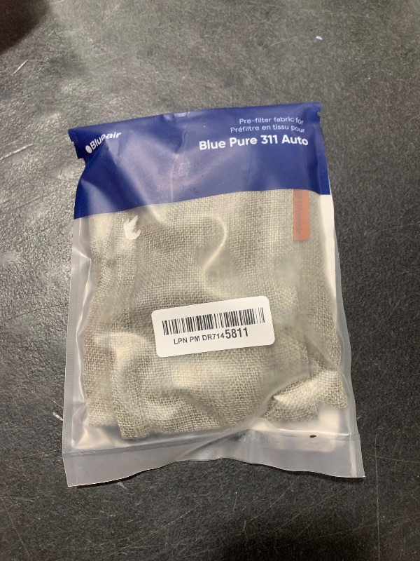 Photo 1 of BLUEAIR Blue Pure 311 Auto Gray Pre-Filter, Washable Fabric Traps Pollen, Pet Dander & Dust, Arctic Trail