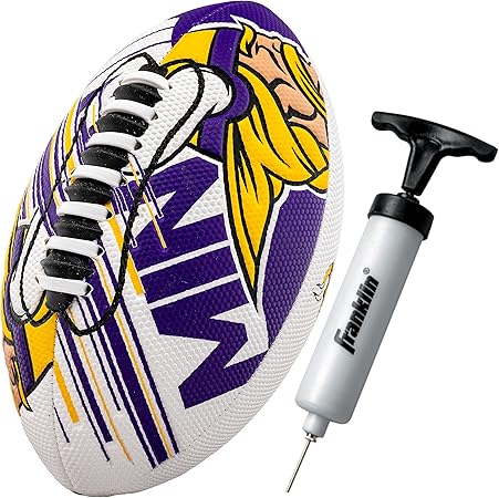 Photo 1 of Franklin Sports NFL Team Mini Footballs - Youth 8.5" Official NFL Licensed Football + Air Pump Set