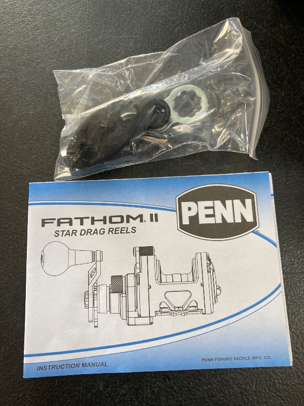 Photo 1 of PENN Fathom II Star Drag Reel, Size 25 Fishing Reel, Right Handle Position, Black Gold