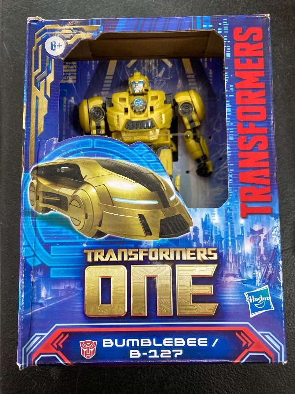 Photo 1 of Transformers: One Prime Changer Bumblebee (B-127) 5-Inch Robot Action Figure, Interactive Toys for Boys and Girls Ages 6 and Up