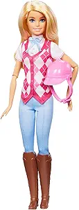 Photo 1 of Barbie “Malibu” Doll & Accessories from Mysteries: The Great Horse Chase, Includes Fashion Doll, Removable Riding Outfit & Helmet