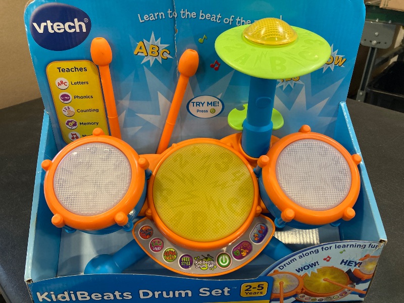 Photo 1 of VTech KidiBeats Kids Drum Set, Orange