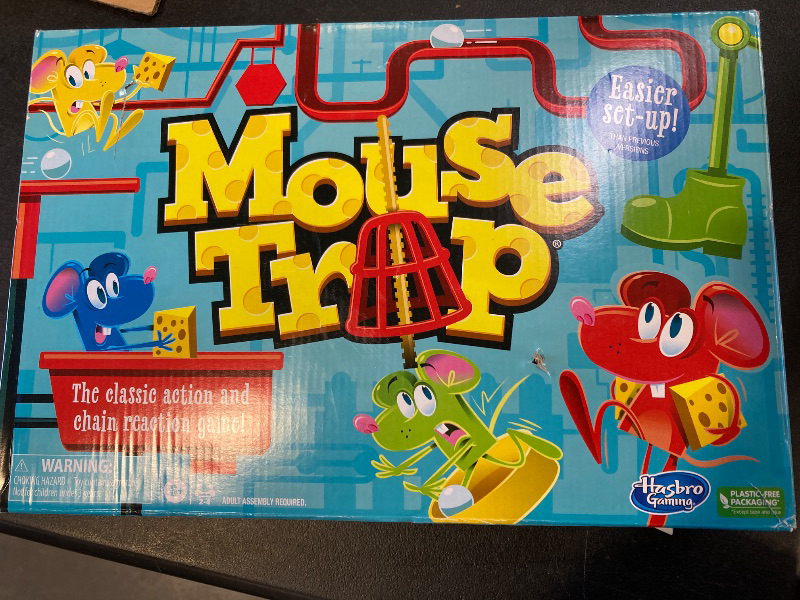 Photo 1 of Hasbro Gaming Mouse Trap Kids Board Game, Family Board Games for Kids, Easier Set-Up Than Previous Versions, Kids Games for 2-4 Players, Kids Gifts, Ages 6 and Up