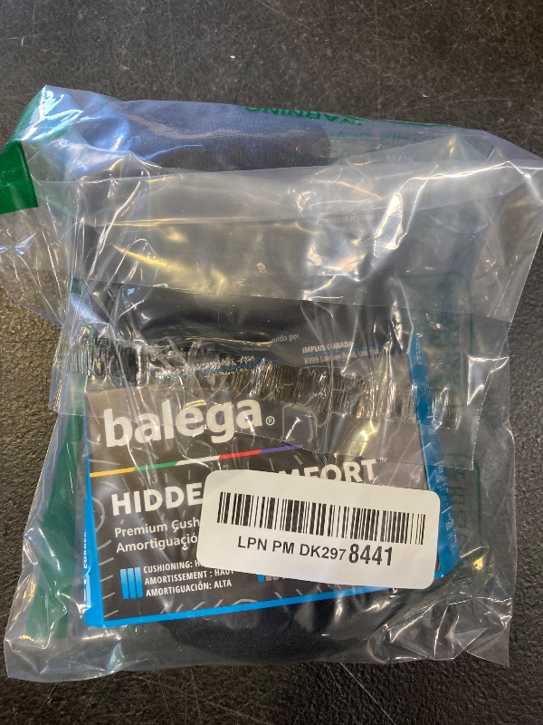 Photo 1 of Balega Hidden Comfort Performance No Show Athletic Running Socks for Men and Women (1 Pair) Black, Small