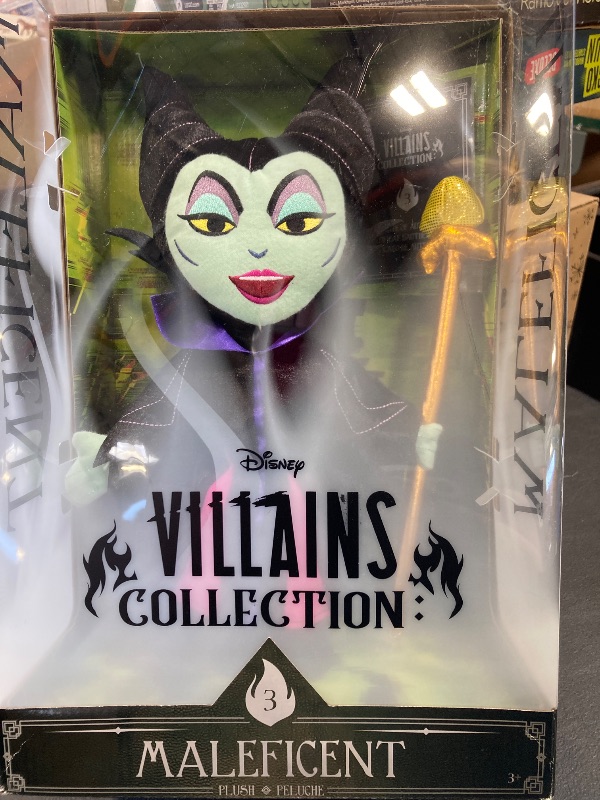 Photo 1 of Just Play Disney Villains Collection: Maleficent Plush, 13-inch Collectible Plush Doll, Kids Toys for Ages 3 Up