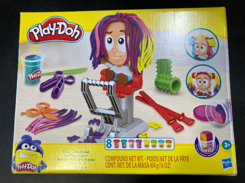 Photo 1 of Play-Doh Crazy Cuts Stylist Set, Hair Salon Toy with Tools & 8 Tri-Color Cans, Back to School Classroom Supplies, Kids Arts & Crafts, Preschool Toys, Ages 3+