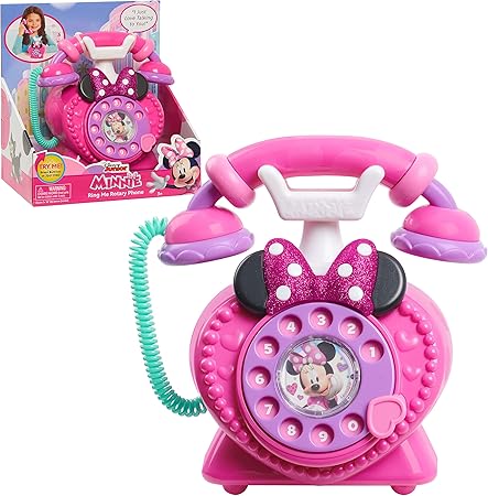 Photo 1 of Disney Junior Minnie Mouse Ring Me Rotary Pretend Play Phone with Lights and Sounds, Kids Toys for Ages 3 Up