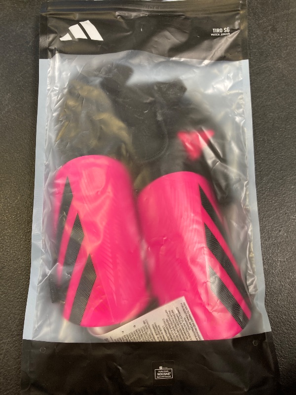 Photo 1 of adidas Unisex-Kids Tiro Match Shin Guards, Black/Team Shock Pink, Small