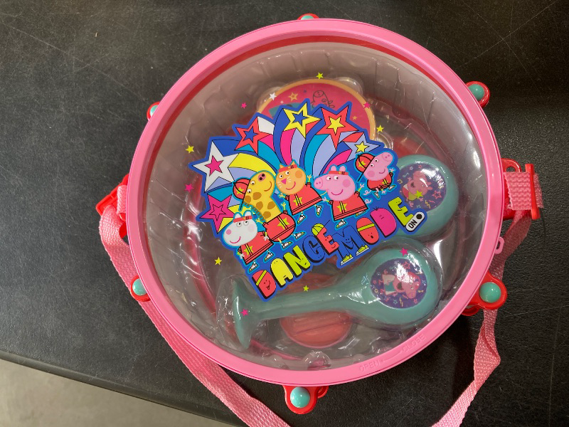 Photo 1 of Peppa Pig Party Drum Set, 10-Pieces, 6 Musical Instruments, Pretend Play, Musical Education, Kids Toys for Ages 18 Month