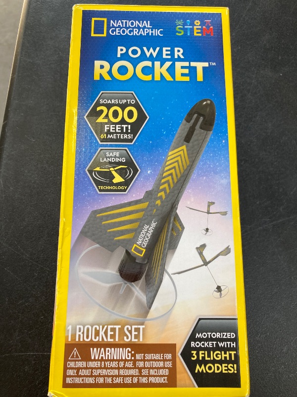 Photo 1 of NATIONAL GEOGRAPHIC Rocket Launcher for Kids – Patent-Pending Motorized Air Rocket Toy, Launch up to 200 ft, Kids Outdoor Toys & Model Rockets
