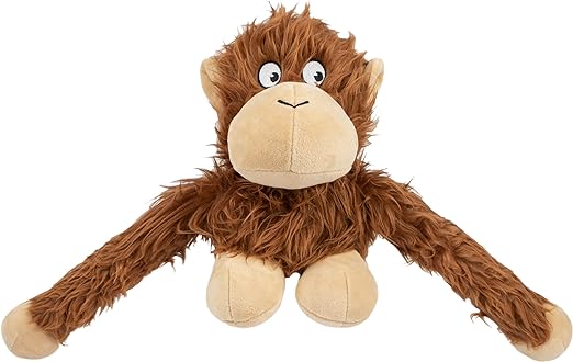 Photo 1 of Best Pet Supplies O-Hug-Atan Interactive Squeaky Plush Toy for Small and Medium Breed Puppies or Dogs - O-Hug-Atan (Brown)