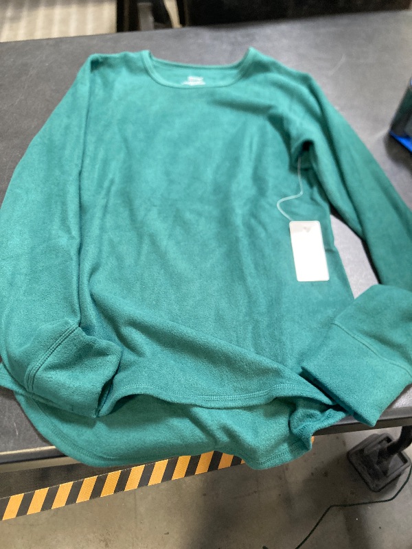Photo 1 of ClimateRight by Cuddl Duds Stretch Fleece Women's Long Sleeve Crew Neck Base Layer Top, Size M