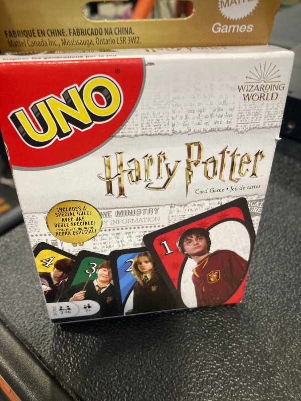 Photo 1 of Mattel Games UNO Harry Potter Card Game for Kids, Adults & Parties, Collectible Deck Based on Popular Series for 2 to 10 Players