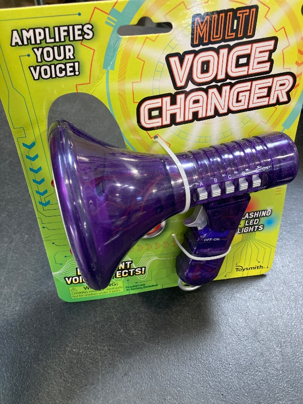 Photo 1 of Toysmith Tech Gear Multi Voice Changer – Amplifies Voice with 8 Fun Effects, Fun Toy or Gift for Kids Ages 5+- Christmas Gifts, Stocking Stuffer, 6.5”, Colors May Vary