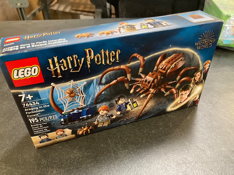 Photo 1 of LEGO Harry Potter Aragog in The Forbidden Forest, Spider Toy Playset for Kids, Harry Potter Collectible with Magical Creature and 2 Minifigures, Harry Potter Toy for 7 Year Old Boys and Girls, 76434