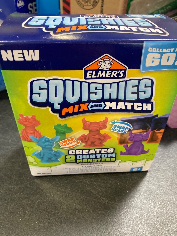 Photo 1 of Elmer's 2ct Squishies Monster Mix N' Match: Creativity Toys for Kids Activities, Ages 6+, No Choking Hazard