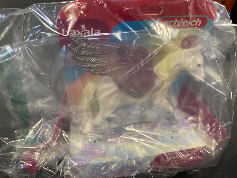 Photo 1 of Schleich bayala Mythical Winged Sunrise Pegasus Mare Figurine - Featuring Glittery Wings and Mane, Imaginative Fun and Durable Horse Toy for Girls and Boys, Gift for Kids Ages 5+
