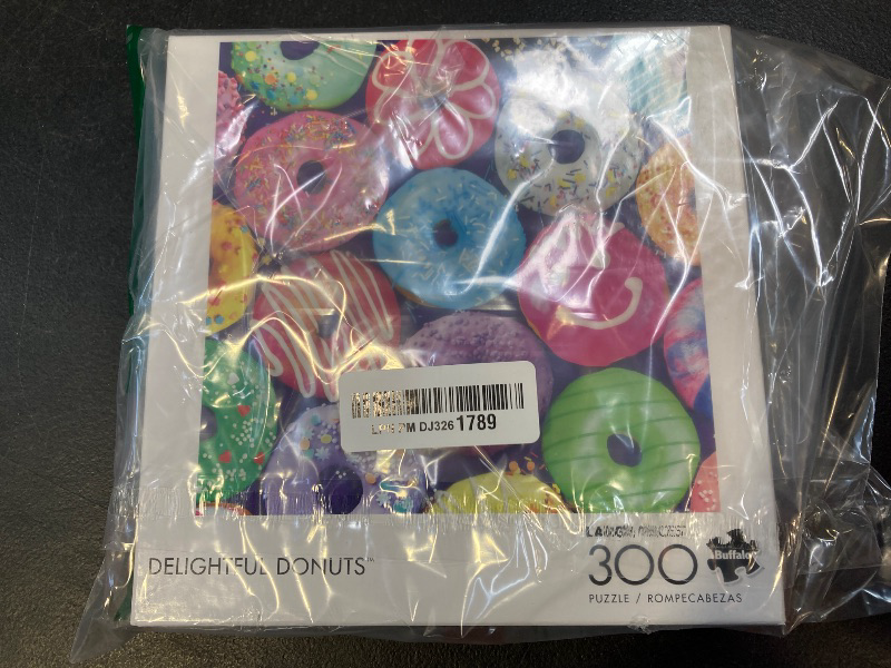 Photo 1 of Buffalo Games - Delightful Donuts - 300 Large Piece Jigsaw Puzzle Multicolor, 18"L X 18"W