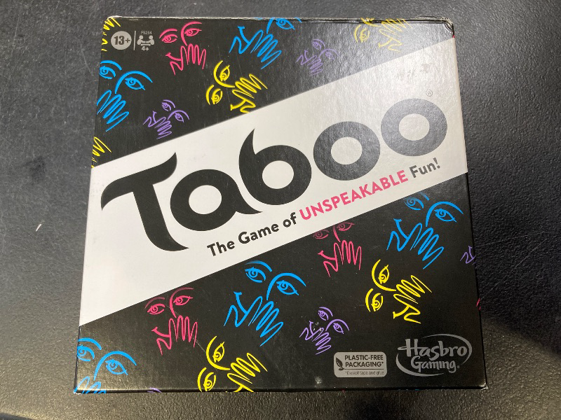 Photo 1 of Hasbro Gaming Taboo Classic Game, Party Word Guessing Game for Adults and Teens, Board Game for 4+ Players Ages 13 and Up