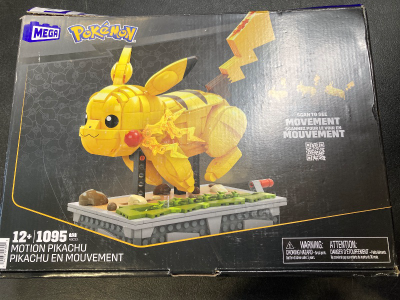 Photo 1 of Mega Pokémon Building Toys Set Motion Pikachu with 1092 Pieces and Running Movement, for Adult Collectors