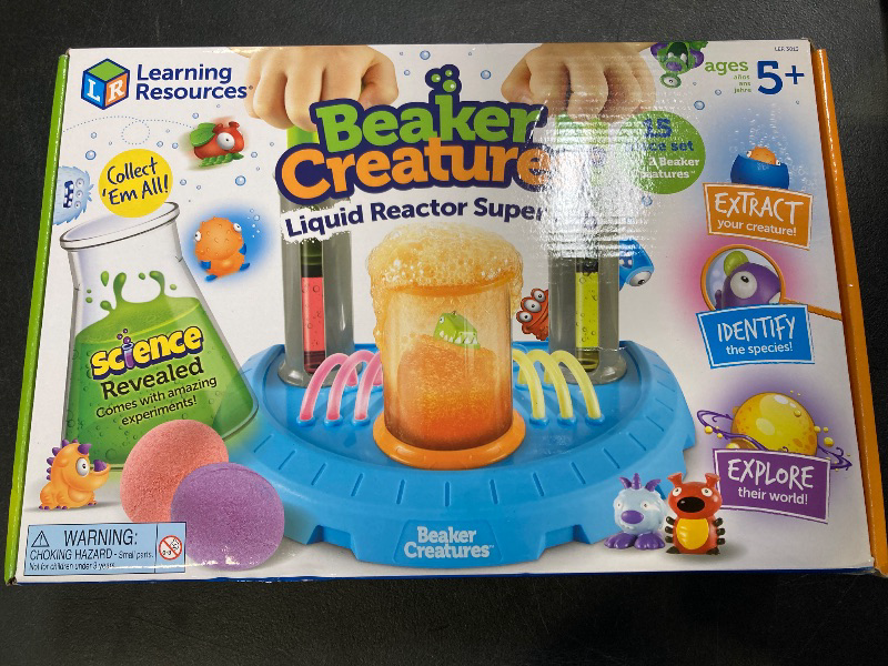 Photo 1 of Learning Resources Beaker Creatures Liquid Reactor Super Lab, Ages 5+,15 pieces, Homeschool, STEM, Science Exploration Toy, Science Kit