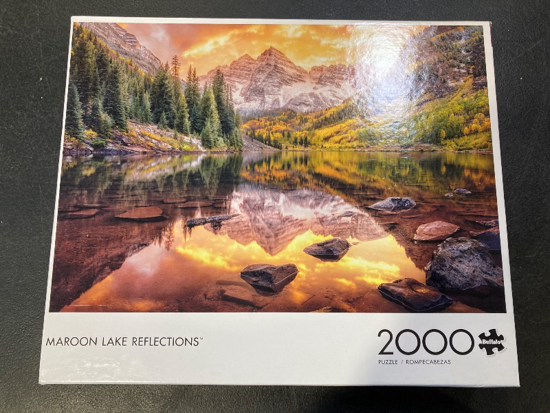Photo 1 of Buffalo Games - Joshua Snow - Maroon Lake Reflections - 2000 Piece Jigsaw Puzzle for Adults Challenging Puzzle Perfect for Game Nights - Finished Size is 38.50 x 26.50