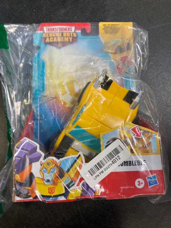 Photo 1 of Transformers Rescue Bots Academy Bumblebee Converting Toy Robot, Playskool Heroes 6-Inch Collectible Action Figure Toy for Kids Ages 3 and Up