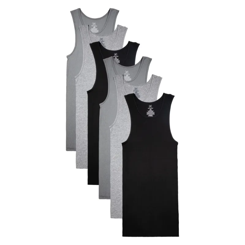 Photo 1 of George Mens Assorted A-Shirts, 6-Pack , L (42-44)