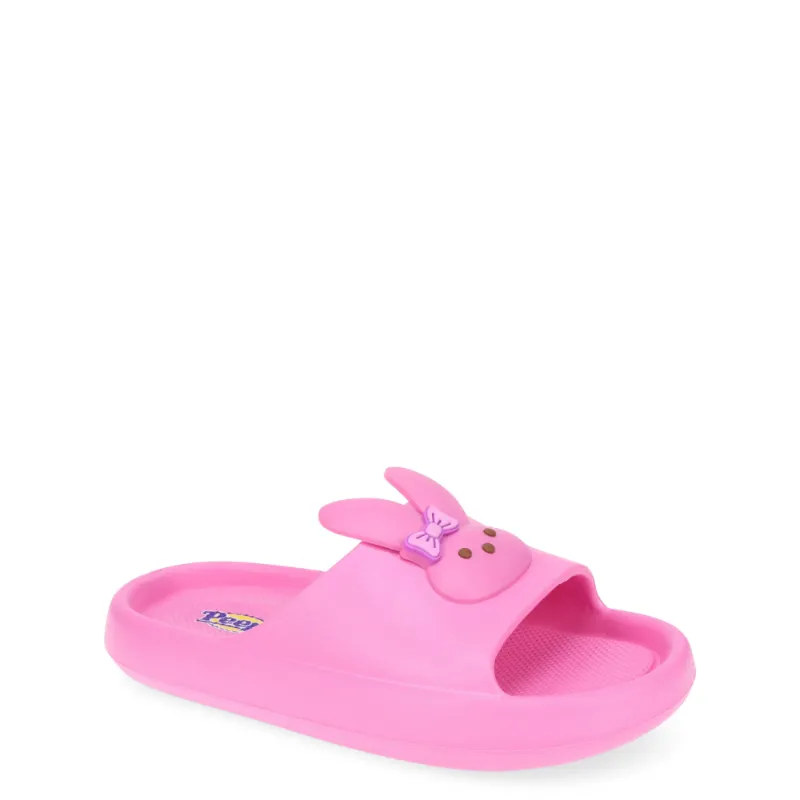 Photo 1 of Peeps Girls Bunny Slide Sandals, Size 4/5