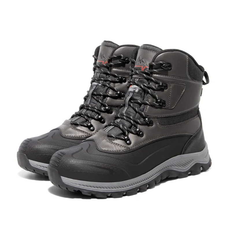 Photo 1 of Nortiv 8 Men's Insulated Waterproof Construction Rubber Sole Winter Snow Skii Boots - size 8.5