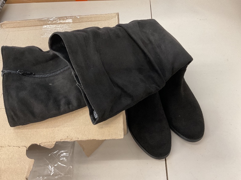 Photo 1 of Time and Tru Women's Tall No heel Slouch Boots, Size 7
