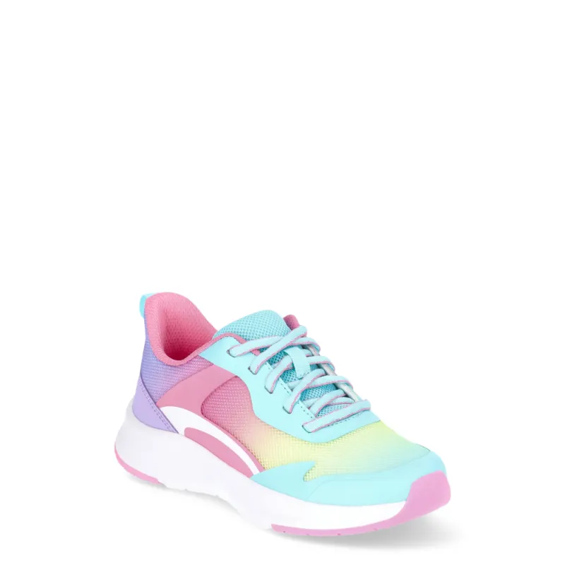 Photo 1 of Athletic Works Little Girl & Big Girl Mesh Jogger Lace Up Sneakers, size 5 
