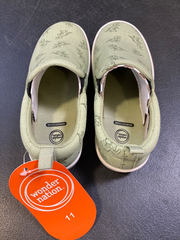 Photo 1 of Wonder Nation Baby Slip-On Sneakers, size 11 