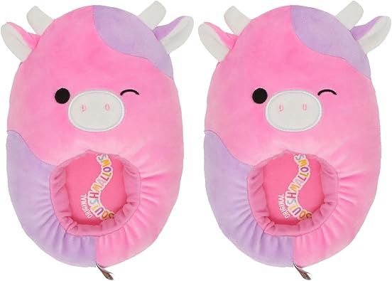 Photo 1 of Squishmallows Toddler & Kids Boys or Girls Character Plush Slippers, Size 2-3