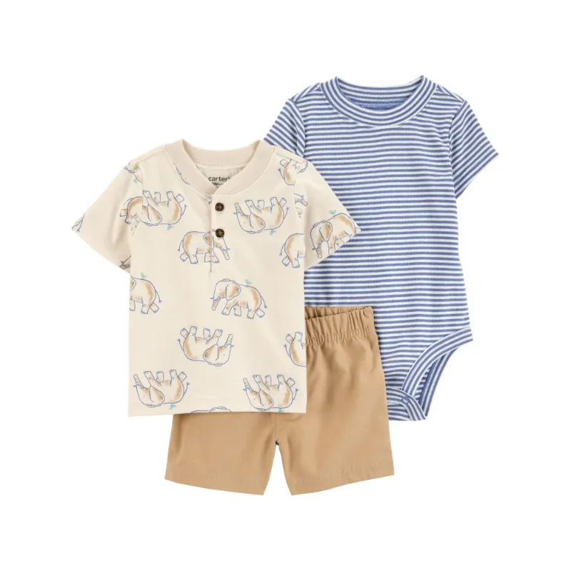 Photo 1 of Carter's Child of Mine Baby Boy Outfit Set, 3-Piece, Size 24M