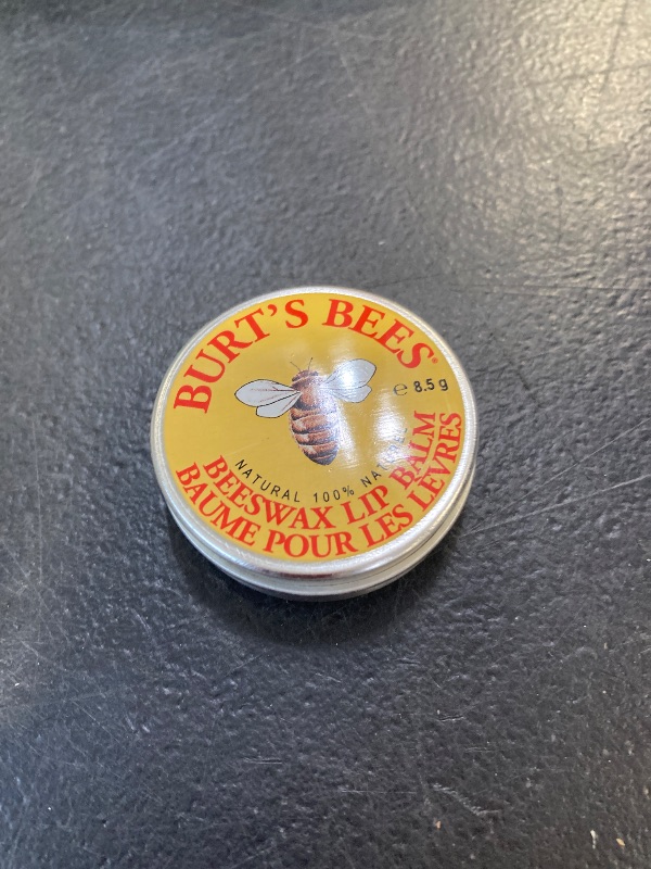 Photo 1 of BURTS BEES Beeswax Lip Balm Tin, 0.3 OZ